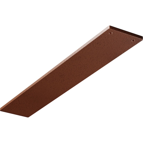Ekena Millwork 3"W x 18"D Logan Hidden Support Steel Bracket w/ 14" Support Depth, Hammered Copper BKTM03X18LOHCO - main